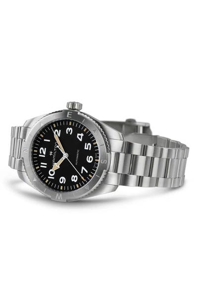 Shop Hamilton Khaki Field Expedition Automatic Bracelet Watch, 41mm In Black