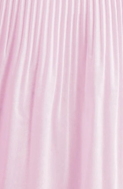 Shop Zimmermann Pleated Tiered Midi Dress In Pink