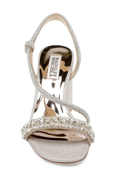 Shop Badgley Mischka Collection Naomi Slingback Sandal In Champagne