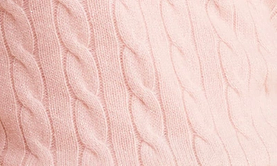Shop Vineyard Vines Cable Stitch Cashmere Sweater In Strawberry Cream