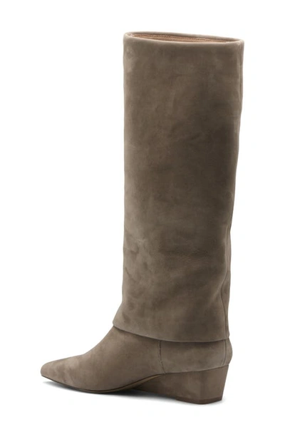 Shop Charles By Charles David Perez Knee High Wedge Boot In Truffle-ks