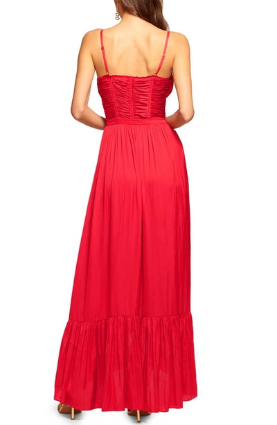 Shop Ramy Brook Braelyn Asymmetric Hem Dress In Soiree Red