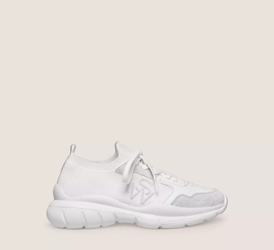 Shop Stuart Weitzman 5050 Sneakers In White