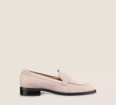 Shop Stuart Weitzman Palmer Sleek Loafer Flats & Loafers In Sabbia