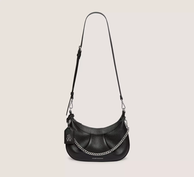 Shop Stuart Weitzman Stellar Crescent Bag Handbags In Black