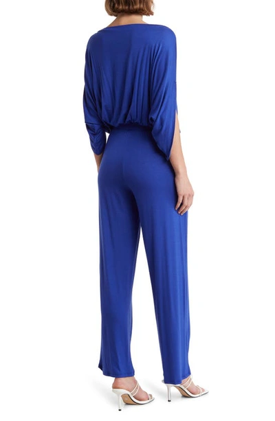 Shop Go Couture Raglan Sleeve Jumpsuit In Royal