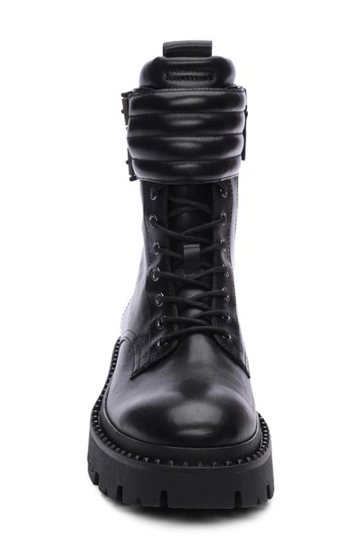 Shop Ash Lug Combat Boot In Black