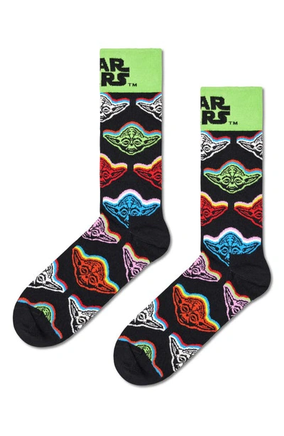 Happy Socks X Star Wars Assorted 3-pack Lightsaber™ Socks Gift Box In Black