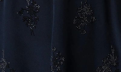 Shop Zadig & Voltaire Christy Lace Embellished Racerback Silk Camisole In Encre