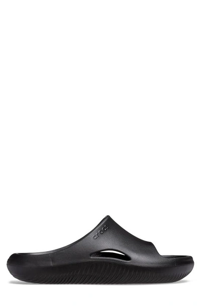 Crocs Mellow Recovery Waterproof Slide Sandal In Black