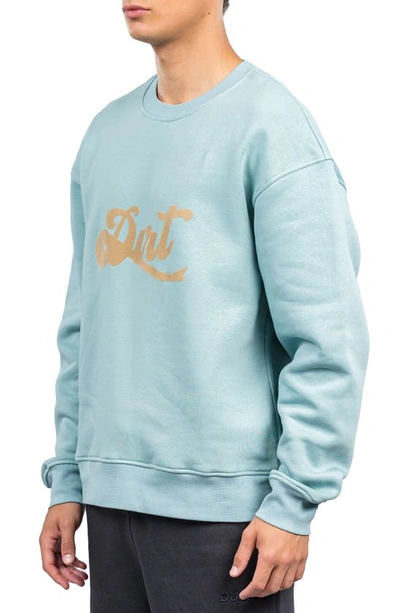 Shop D.rt Retro Cotton Graphic Sweatshirt In Mint