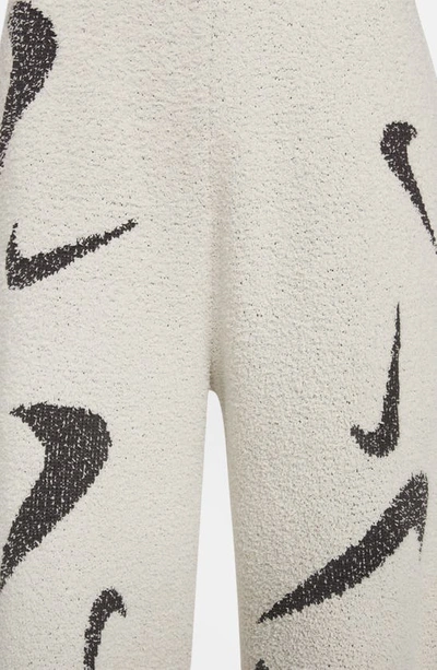 Shop Nike Sportswear Phoenix Cozy Bouclé Wide Leg Pants In Light Ore Wood Brown/ Ash