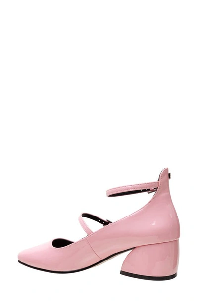 Shop Lisa Vicky Saint Ankle Strap Pump In Orchid Patent