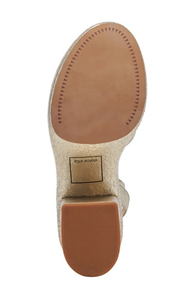 Shop Dolce Vita Laisha Ankle Strap Sandal In Platinum Distressed Leather