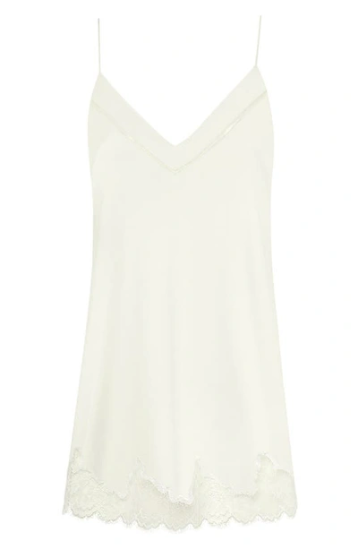 Shop Simone Perele Nocturne Lace Trim Nightgown In Ivory