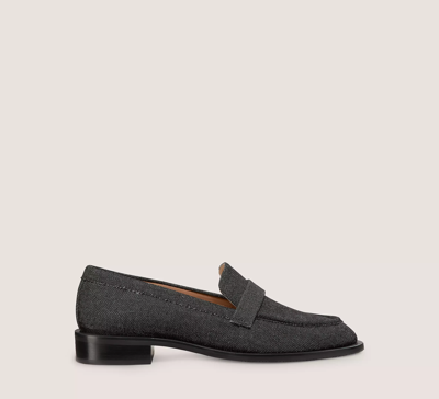 Shop Stuart Weitzman Palmer Sleek Loafer Flats & Loafers In Black