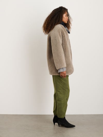 Alex Mill Owen Barry Mae Shearling Coat In Savannah