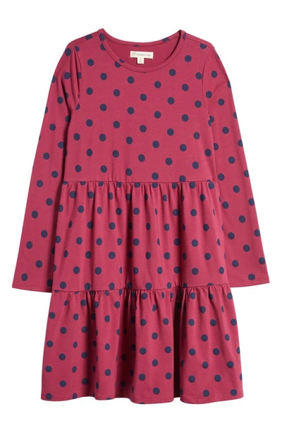 Shop Tucker + Tate Kids' Sweet Tier Dress In Purple Fuchsia Dora Dot