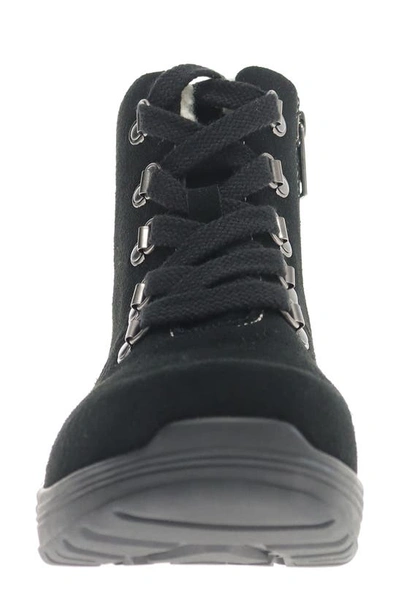 Propét Demi Womens Suede Sherpa Lined Winter & Snow Boots In Black