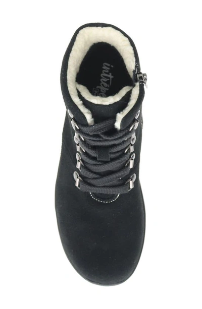 Propét Demi Womens Suede Sherpa Lined Winter & Snow Boots In Black