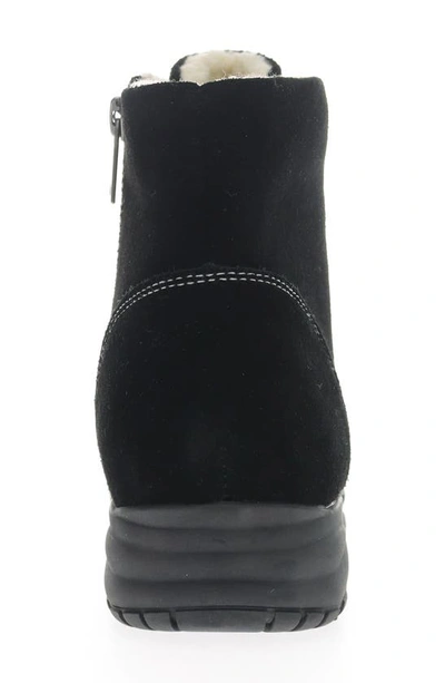 Propét Demi Womens Suede Sherpa Lined Winter & Snow Boots In Black