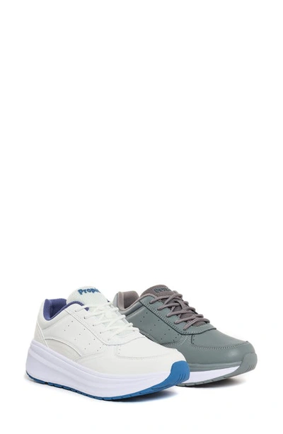 Propét Women's Ultima Sneakers In White/ Denim