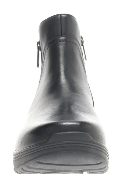 Propét Delphi Womens Round Toe Leather Ankle Boots In Black