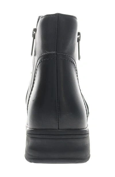 Propét Delphi Womens Round Toe Leather Ankle Boots In Black