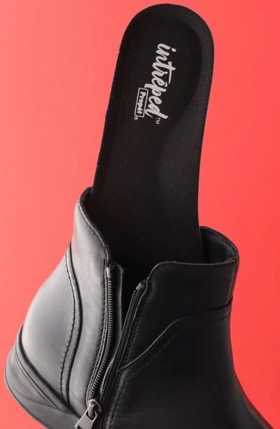 Propét Delphi Womens Round Toe Leather Ankle Boots In Black