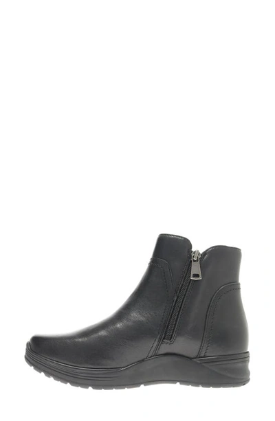 Propét Delphi Womens Round Toe Leather Ankle Boots In Black