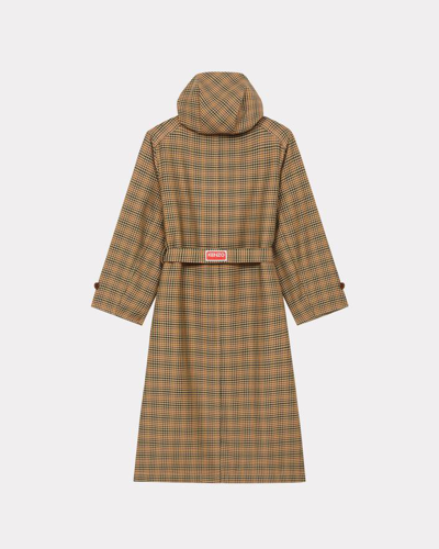 Shop Kenzo Women Trench Coat With Hood