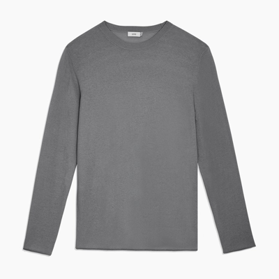 Shop Onia Cotton Crewneck Sweater In Grey