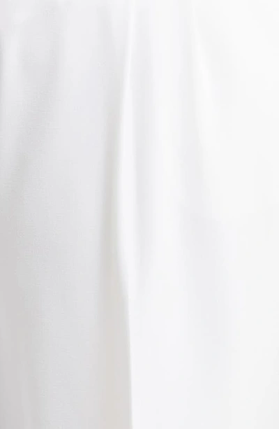 Halogen Pleated Crop Wide Leg Trousers In Bright White