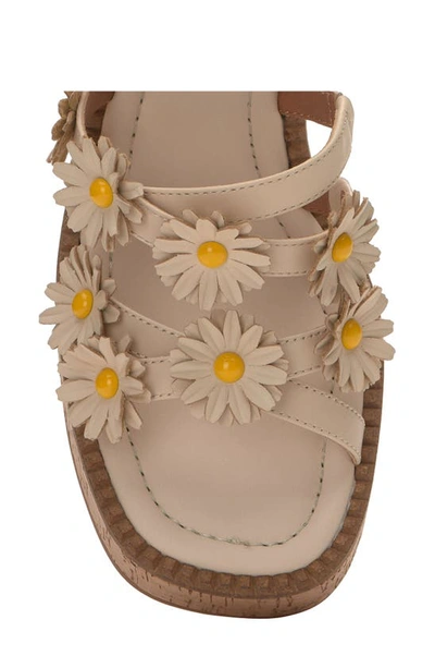 Shop Lucky Brand Taiza Daisy Platform Sandal In Vanilla Valpfl