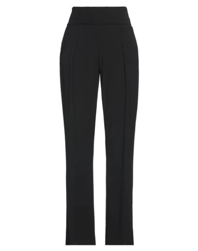 Shop Manila Grace Woman Pants Black Size 4 Polyester, Elastane, Cotton