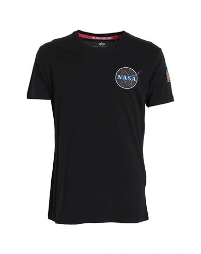 Alpha Industries Man T-shirt Black Size 3xl Cotton In Black