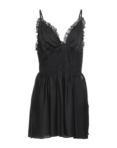 Shop Gaelle Paris Gaëlle Paris Woman Mini Dress Black Size 8 Polyester, Elastane
