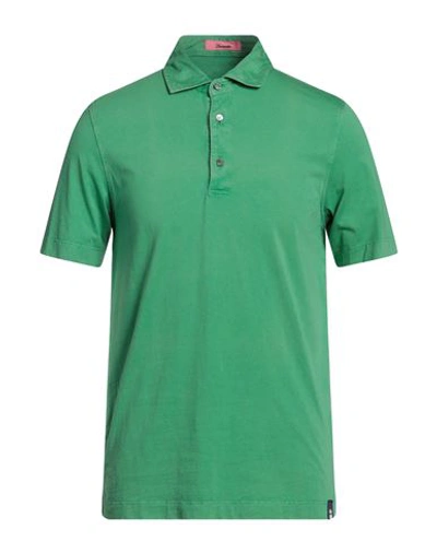 Shop Drumohr Man Polo Shirt Green Size M Cotton