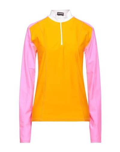 Shop Jacquemus Woman T-shirt Orange Size S Polyamide, Elastane