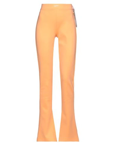 Off-white Nylon Stretch Leggings In Orange