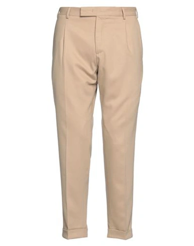 Pt Torino Man Pants Sand Size 30 Virgin Wool, Elastane In Beige