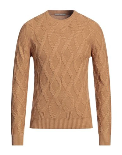 Shop Primo Emporio Man Sweater Camel Size Xxl Acrylic, Wool In Beige