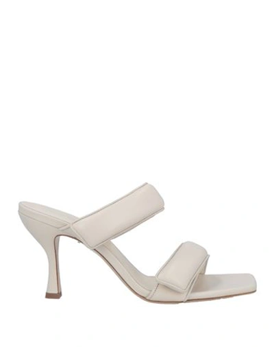 Shop Gia X Pernille Teisbaek Woman Sandals Off White Size 10 Soft Leather