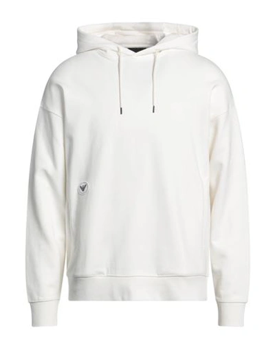 Shop Emporio Armani Man Sweatshirt White Size Xxl Cotton