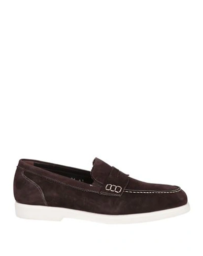 Shop Carpe Diem Man Loafers Dark Brown Size 9 Soft Leather