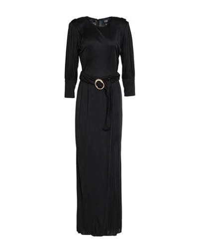 Shop Cavalli Class Woman Maxi Dress Black Size 8 Viscose