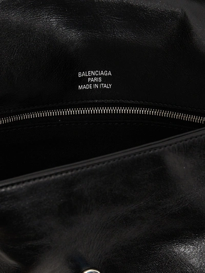 Shop Balenciaga Bb Soft Flap Shoulder Bags Black