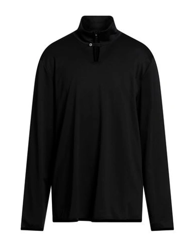 Shop Giorgio Armani Man T-shirt Black Size 44 Cotton, Polyamide, Elastane