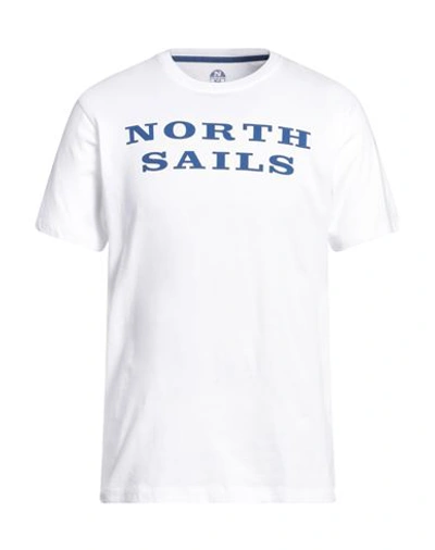 Shop North Sails Man T-shirt Off White Size S Cotton