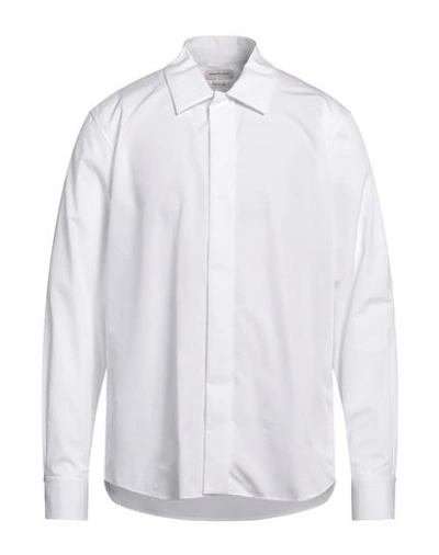 Shop Alexander Mcqueen Man Shirt White Size 16 ½ Cotton